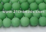 CCN2538 15.5 inches 8mm round matte candy jade beads wholesale