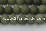 CCN2545 15.5 inches 8mm round matte candy jade beads wholesale