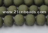 CCN2546 15.5 inches 10mm round matte candy jade beads wholesale