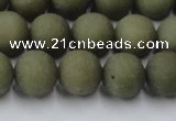 CCN2547 15.5 inches 12mm round matte candy jade beads wholesale