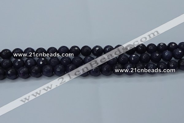 CCN2569 15 inches 12mm faceted round candy jade beads wholesale