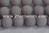 CCN2582 15.5 inches 8mm round matte candy jade beads wholesale