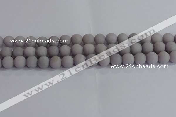 CCN2583 15.5 inches 10mm round matte candy jade beads wholesale