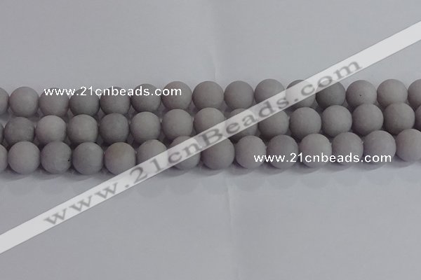 CCN2584 15.5 inches 12mm round matte candy jade beads wholesale