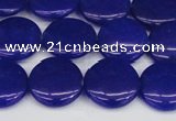 CCN2606 15.5 inches 18mm flat round candy jade beads wholesale