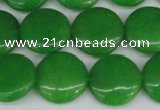 CCN2609 15.5 inches 18mm flat round candy jade beads wholesale