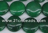 CCN2610 15.5 inches 18mm flat round candy jade beads wholesale