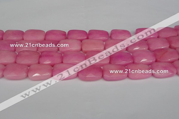 CCN2630 15.5 inches 18*25mm faceted trapezoid candy jade beads