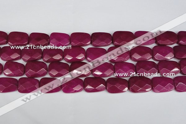 CCN2631 15.5 inches 18*25mm faceted trapezoid candy jade beads