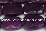 CCN2634 15.5 inches 18*25mm faceted trapezoid candy jade beads