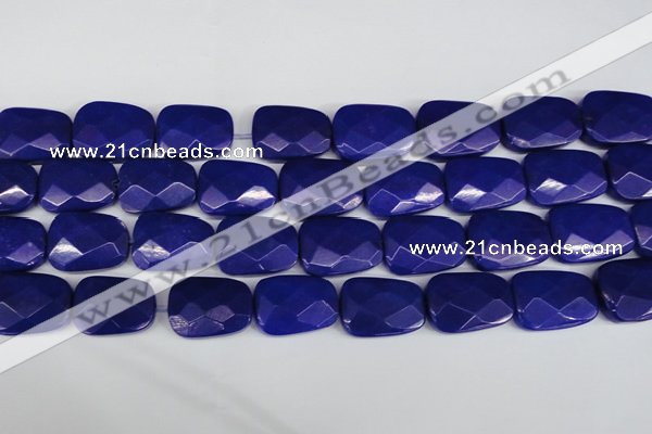 CCN2635 15.5 inches 18*25mm faceted trapezoid candy jade beads