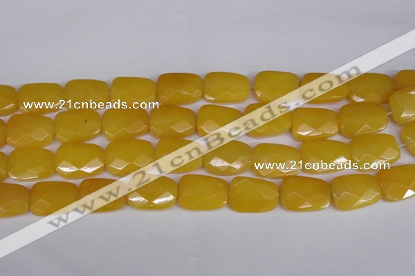 CCN2636 15.5 inches 18*25mm faceted trapezoid candy jade beads