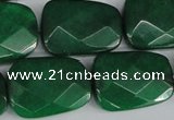 CCN2639 15.5 inches 18*25mm faceted trapezoid candy jade beads