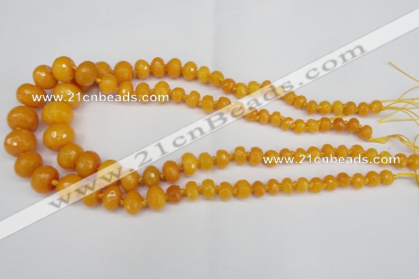 CCN2645 15.5 inches 5*8mm - 12*16mm faceted rondelle candy jade beads