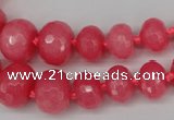 CCN2647 15.5 inches 5*8mm - 12*16mm faceted rondelle candy jade beads