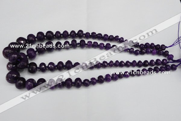 CCN2649 15.5 inches 5*8mm - 12*16mm faceted rondelle candy jade beads