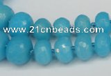 CCN2651 15.5 inches 5*8mm - 12*16mm faceted rondelle candy jade beads