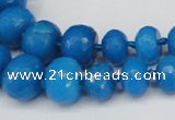 CCN2652 15.5 inches 5*8mm - 12*16mm faceted rondelle candy jade beads