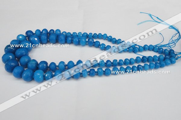 CCN2652 15.5 inches 5*8mm - 12*16mm faceted rondelle candy jade beads