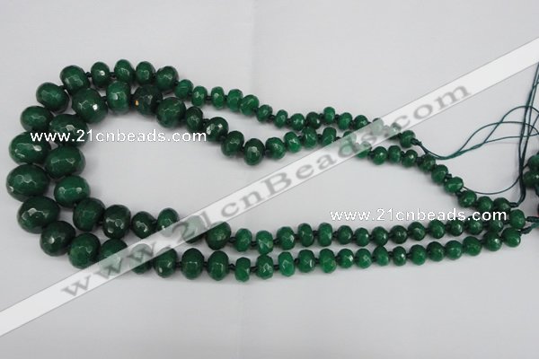 CCN2653 15.5 inches 5*8mm - 12*16mm faceted rondelle candy jade beads