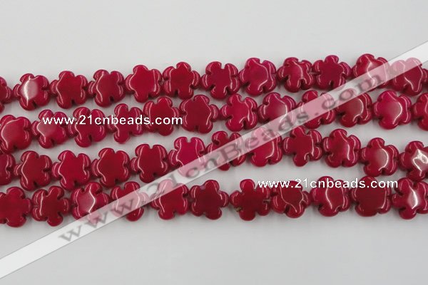 CCN2661 15.5 inches 16mm carved flower candy jade beads wholesale