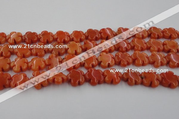 CCN2662 15.5 inches 16mm carved flower candy jade beads wholesale