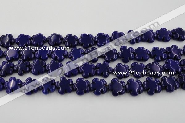 CCN2665 15.5 inches 16mm carved flower candy jade beads wholesale