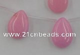 CCN2675 Top-drilled 13*18mm flat teardrop candy jade beads