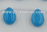 CCN2682 Top-drilled 13*18mm flat teardrop candy jade beads