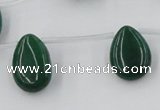 CCN2684 Top-drilled 13*18mm flat teardrop candy jade beads