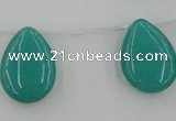 CCN2703 Top-drilled 18*25mm flat teardrop candy jade beads