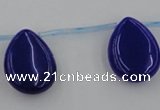 CCN2711 Top-drilled 18*25mm flat teardrop candy jade beads