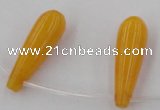 CCN2735 Top-drilled 10*30mm teardrop candy jade beads wholesale