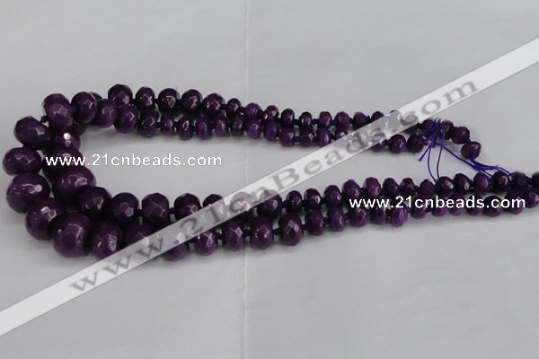 CCN2752 15.5 inches 5*8mm - 12*16mm faceted rondelle candy jade beads