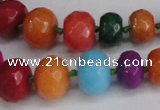 CCN2756 15.5 inches 5*8mm - 12*16mm faceted rondelle candy jade beads