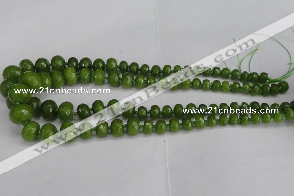 CCN2758 15.5 inches 5*8mm - 12*16mm faceted rondelle candy jade beads