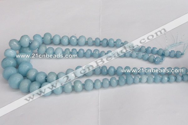 CCN2759 15.5 inches 5*8mm - 12*16mm faceted rondelle candy jade beads