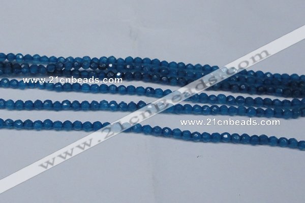 CCN2816 15.5 inches 3mm tiny faceted round candy jade beads