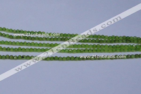 CCN2817 15.5 inches 3mm tiny faceted round candy jade beads