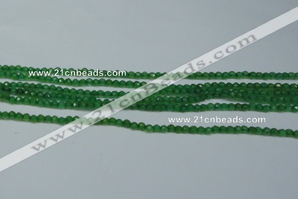 CCN2819 15.5 inches 3mm tiny faceted round candy jade beads