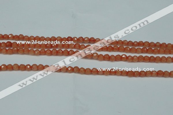 CCN2820 15.5 inches 4mm tiny faceted round candy jade beads