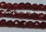 CCN2821 15.5 inches 4mm tiny faceted round candy jade beads