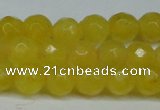 CCN2833 15.5 inches 5mm faceted round candy jade beads