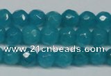 CCN2836 15.5 inches 5mm faceted round candy jade beads