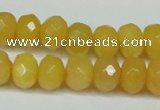 CCN2861 15.5 inches 4*6mm faceted rondelle candy jade beads