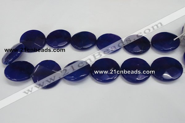 CCN287 15.5 inches 30mm faceted coin candy jade beads wholesale