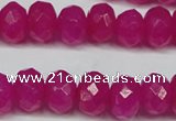 CCN2871 15.5 inches 5*8mm faceted rondelle candy jade beads