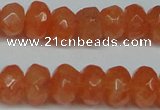 CCN2872 15.5 inches 5*8mm faceted rondelle candy jade beads