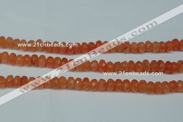 CCN2872 15.5 inches 5*8mm faceted rondelle candy jade beads