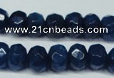 CCN2877 15.5 inches 5*8mm faceted rondelle candy jade beads